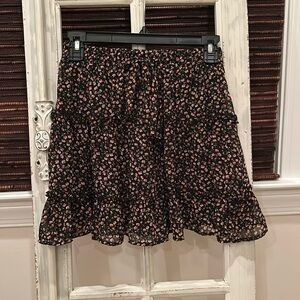 Sienna Sky Black Floral Skirt Size XS